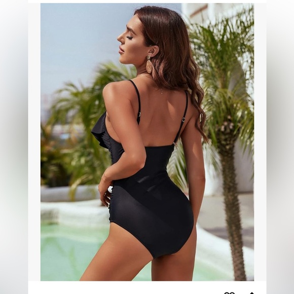 Blooming Jelly Womens One Piece Tummy Control Ruffle Swimsuit-Size XL NWOT - Picture 2 of 11